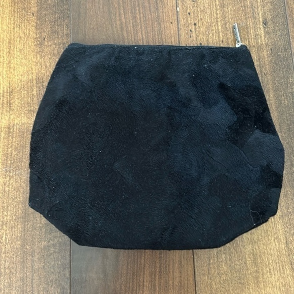 Velvety black bag